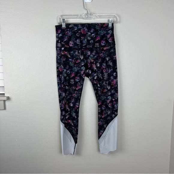 Lululemon Wunder Under Crop High-Rise *Roll Down Scallop Hem Luxtreme Floral - Picture 2 of 4